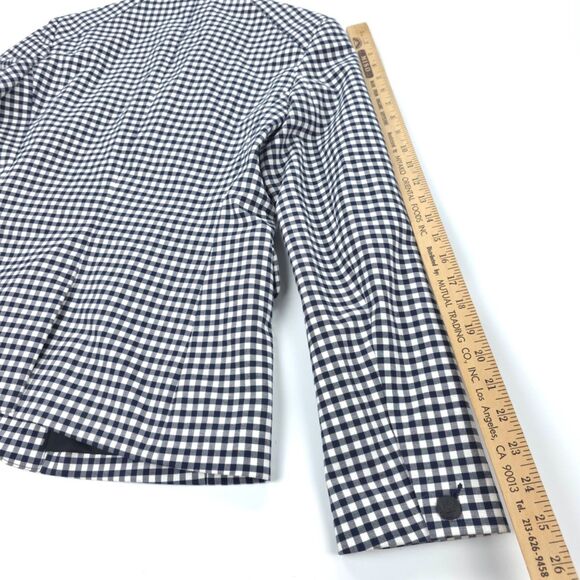 NEW Rag & Bone Archer Gingham Blazer Black White Plaid Old Money Preppy Academia - Picture 7 of 13